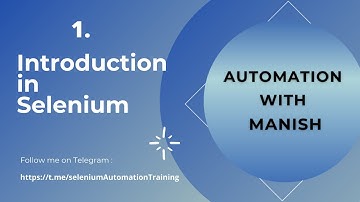 1. Selenium Introduction in Hindi | Selenium Demo | Selenium Tutorial for Beginners by Manish