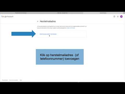 Je Google account beheren:een herstel e-mailadres toevoegen