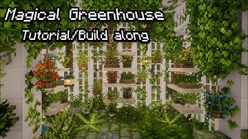 Magical Fairy Greenhouse 🐛| Minecraft Tutorial/Build along | Relaxing Lofi and Minecraft Music C418