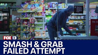 Failed smash-and-grab robbery in Seattle | FOX 13 Seattle