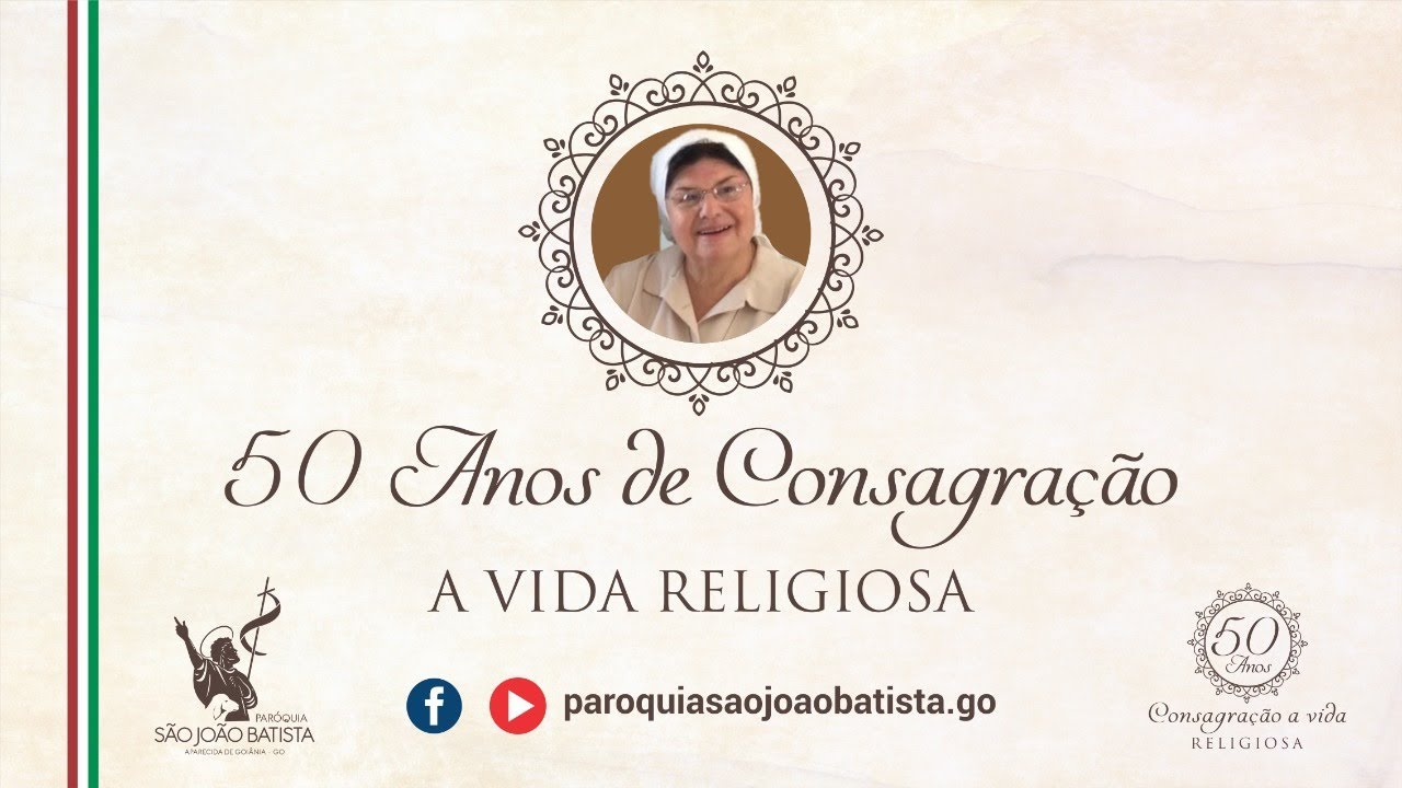 50 anos de consagração à vida religiosa 07/09/2020 09
