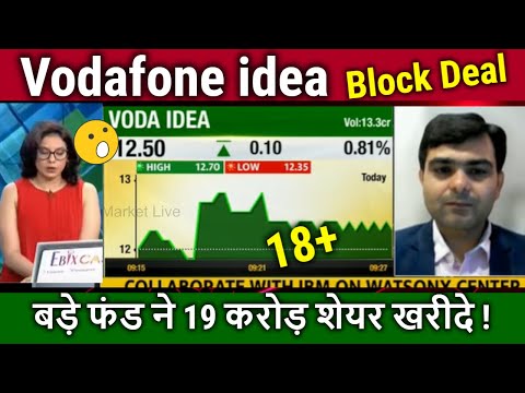 Vodafone idea share latest news,Big Block Deal !/ buy or not ?analysis,vi share latest news,,target,
