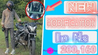 New Modification In Ns 200,160🤩Number Plate Adjustment Best 💙#modification #ns200 #trendingvideo