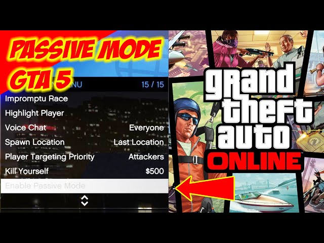 GTA Online lets players switch in and out of Passive Mode
