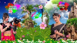 Holi Special 4K+ Full Screen Video Editing || happy holi 4k status video editing in kinemaster screenshot 1
