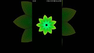Glowing flower design by using Pydroid 3 app | Python #shorts #coding screenshot 5