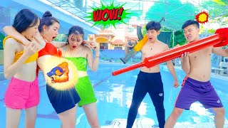 COMPETITION TROLL PREGNANT PRANK BATTLE NERF DR ACgirl FISHING SWIMSUIT - LTN