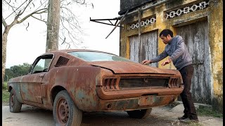 Asmr Car Restoration! Full Restoration of a Mustang Shelby GT500 from Total Disrepair to Looking New