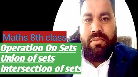 # Operations on Sets #The Union#The intersection # Union of sets #maths #set