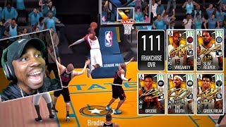 111 OVR THEMES FUSION LINEUP! NBA Live Mobile 19 Season 3 Ep. 151