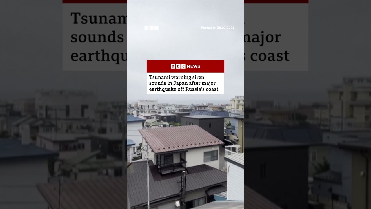 Tsunami Warning Siren Sounds In Japan After Russia Earthquake BBCNews
