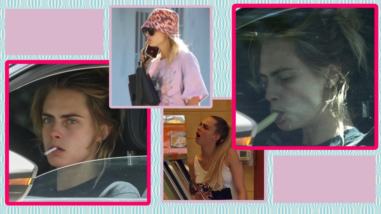 Cara Delevingne Looks Out Of Sorts While Smoking And Taking Drops Of An Unk...