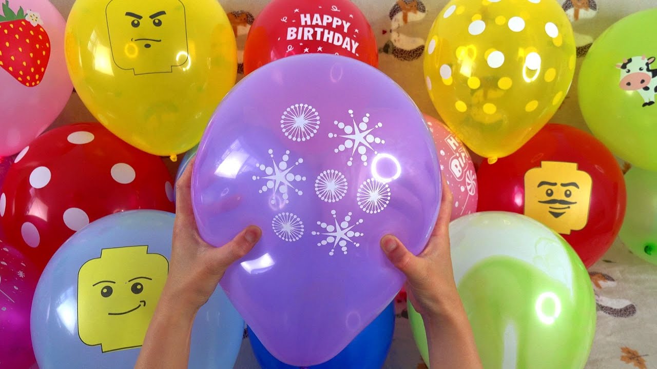 ⁣FUN BALLOON POP COMPILATION!!! #satisfying #asmr #popping #balloon #color #fun