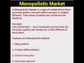 Monopolistic Market Explained in 1 Minute | Simple Example &amp; Features #shorts