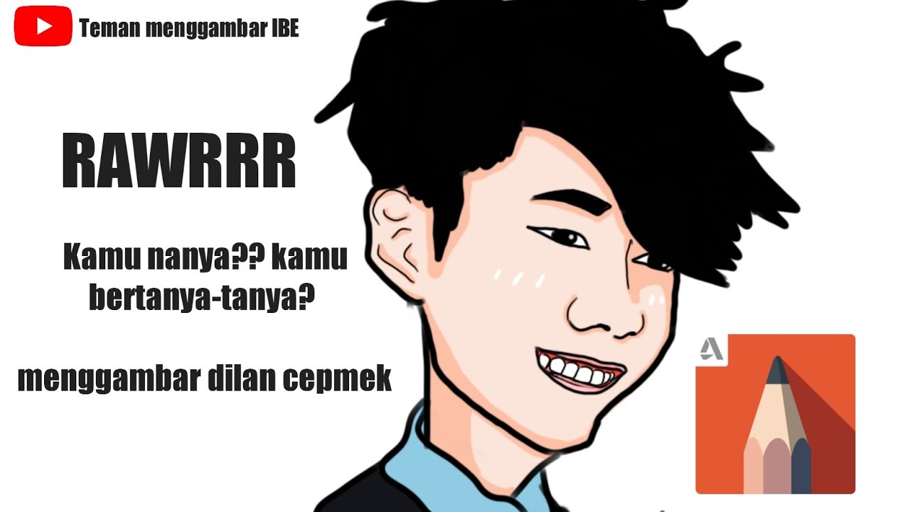Kamu nanya , aku gambar apa? ini cepmek yaa cepmek, menggambar dilan