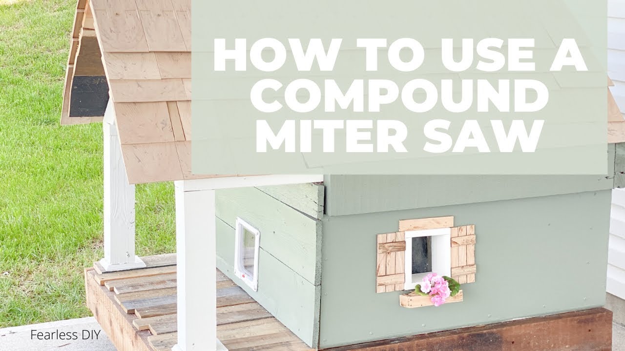 How to use a compound miter saw - YouTube