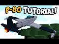 How to make a P-80 Fighter Jet in Build a Boat for Treasure!