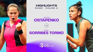 Jelena Ostapenko vs. Sara Sorribes Tormo | 2024 Rome Round 3 | WTA Match Highlights
