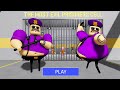 Purple barrys prison run v2 new game huge update roblox  all bosses battle full game roblox