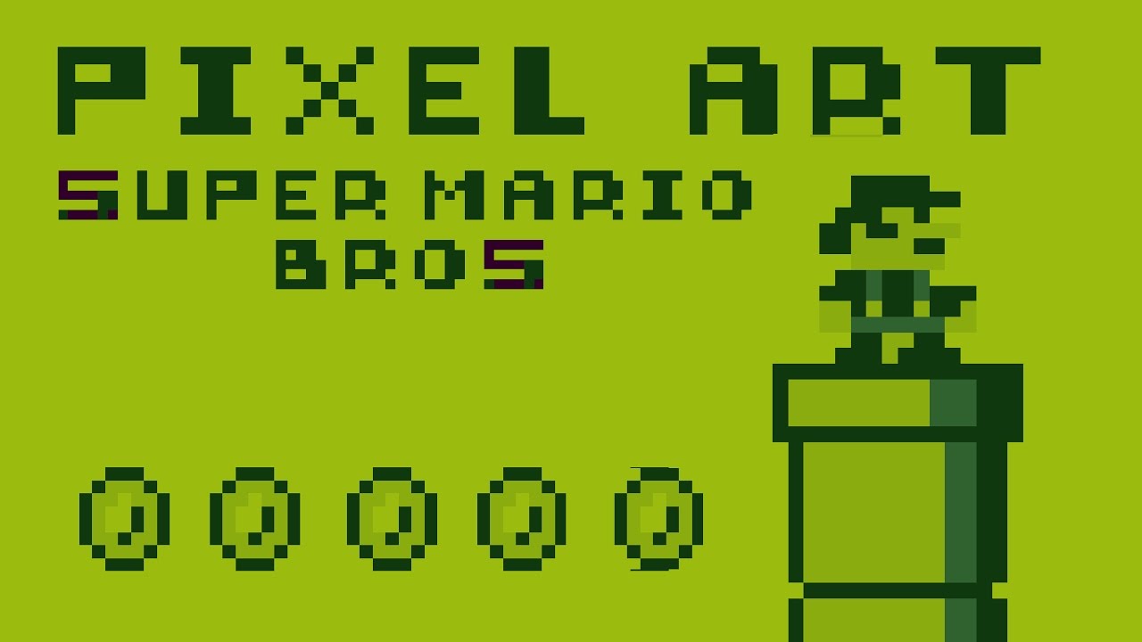 SUPER MARIO BROS PIXEL ART GAMEBOY POCKET - YouTube