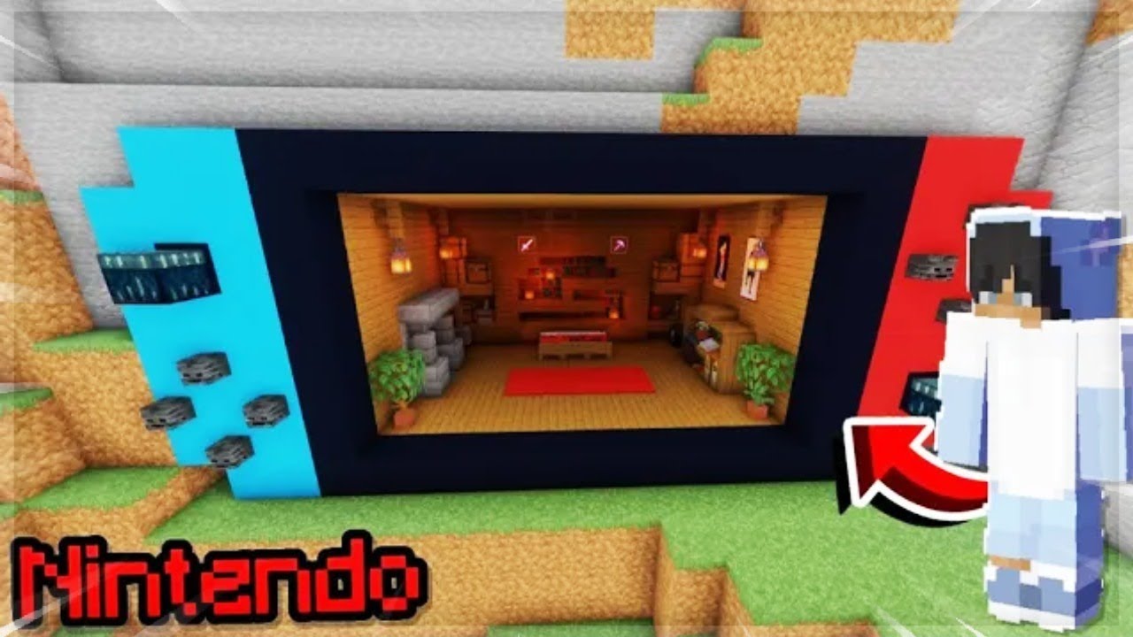 ⛏️ Minecraft Tutorial How to Build a Nintendo switch HOUSE! (48