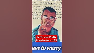 Suffix and Prfix practice for ssc2025. #Suffix#Prefix#rootwords #masterhouse24