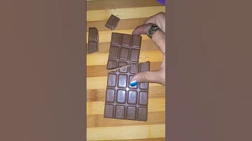 جربوها تقطيع الشوكلاطة Magically Cut Chocolate حيل Shorts 