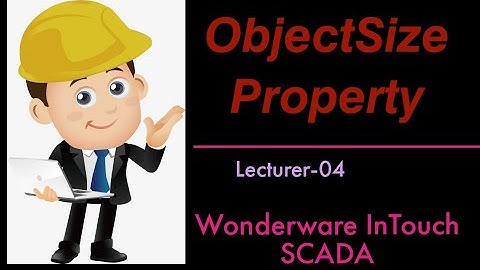 Object size property of #InTouch #SCADA ||#HINDI ||#Tutorial