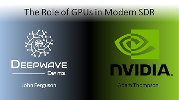 Deep Machine Learning and Signal Processing by NVIDIA and Deepwave Digital