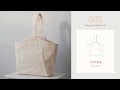 Diy triangular tote bag tutorial  sewing pattern tytka studio  not a boring tote