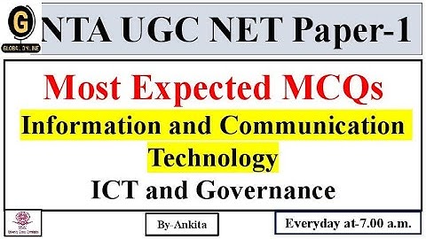 NTA UGC NET Paper-1 | Most Expected MCQs | Information and Communication Technology | Exam 2022