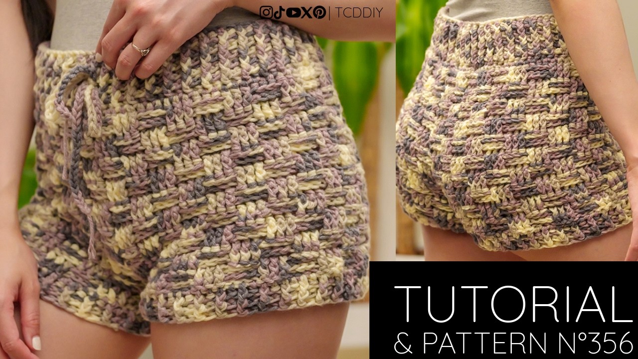 How to Crochet: Basketweave Shorts | Pattern & Tutorial DIY