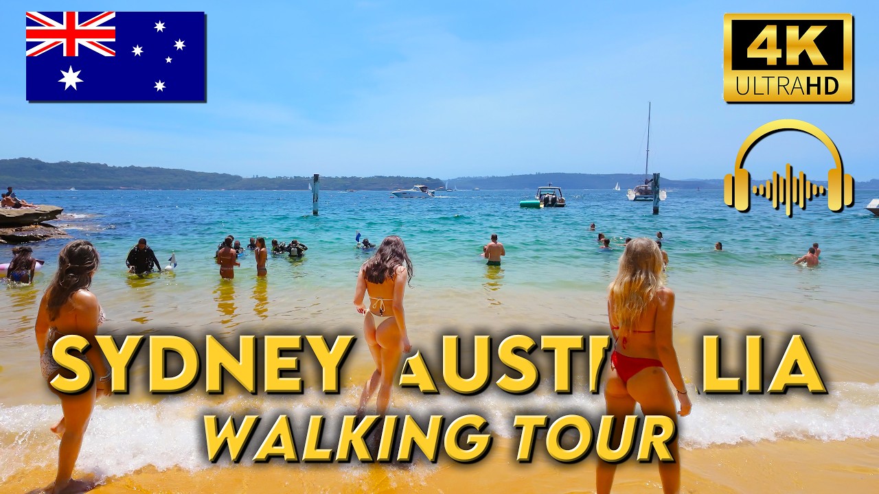 WALKING TOUR SYDNEY AUSTRALIA | Watson's Bay & Sydney's Coolest Harbour Beach | 4KUHD | Binaural 🎧