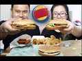 Burger King&#39;s IMPOSSIBLE Whopper + Double Stacker + Jalapeño Cheddar Bites| Spicy Nuggets *Mukbang*