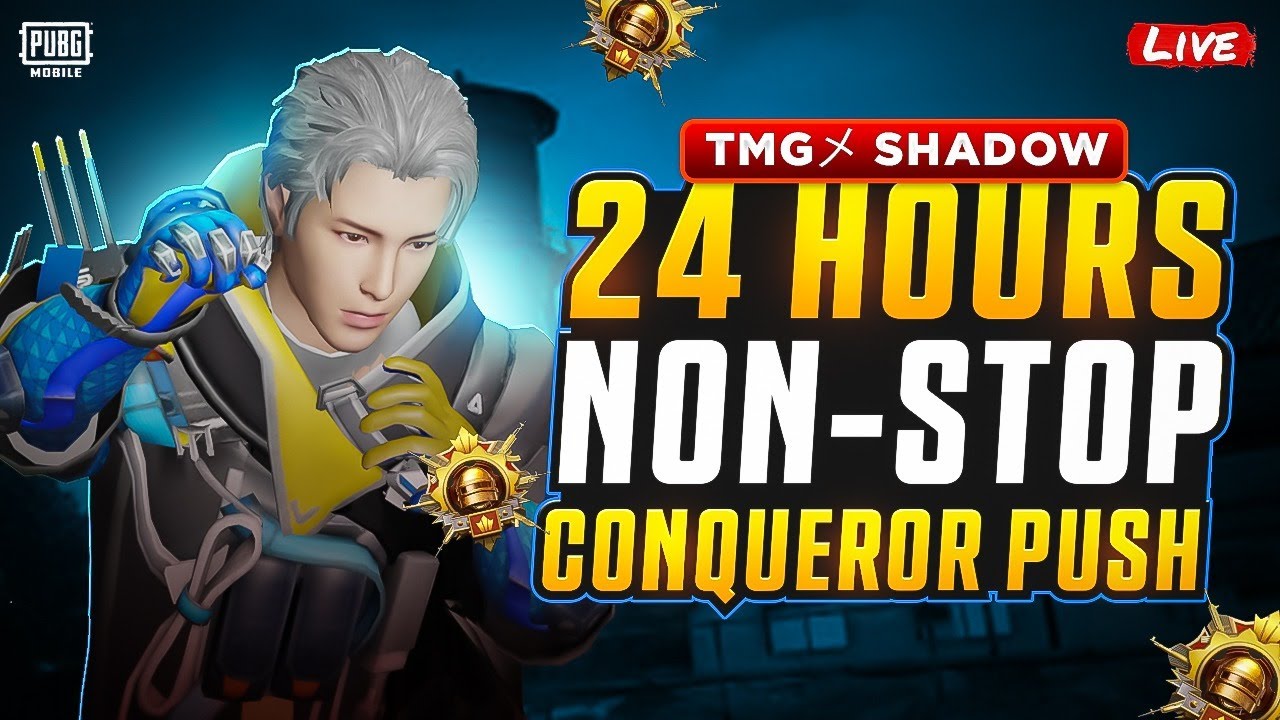24 HOURS NON STOP STREAM CONQUEROR PUSH | CONQUEROR CHALLENGE | TMG ...