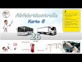 شرح الكارت رقم 8 بالرسومات التوضيحية. Abfahrtkontrolle- Karte 8- für Bus & LKW- NG-26