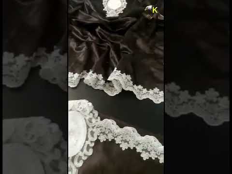 غطاء طاولة مخملي بدانتيل اورجينال