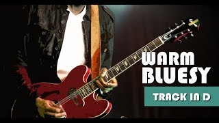 Warm Bluesy Groove Guitar Backing Track Jam in D chords