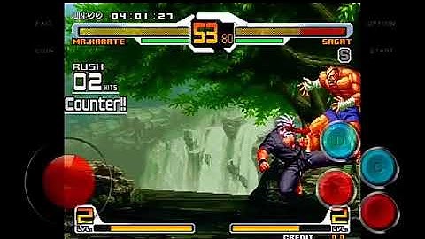 Mr. Karater vs Sagat #game #svc #mame4droid0139u1