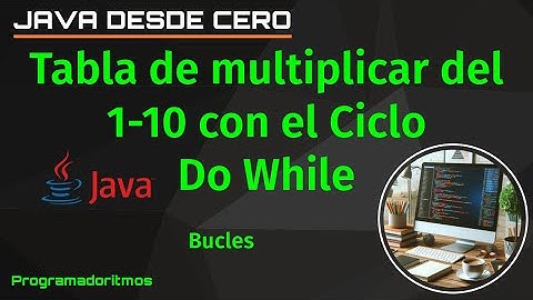 Ciclos o Bucles | Do While en JAVA | Tabla de multiplicar, ingresando solo un número del 1-10