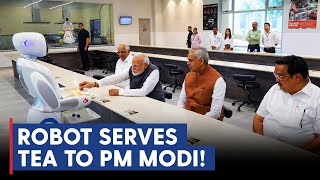 PM Modi visits fascinating Robotics Gallery at Gujarat Science City!