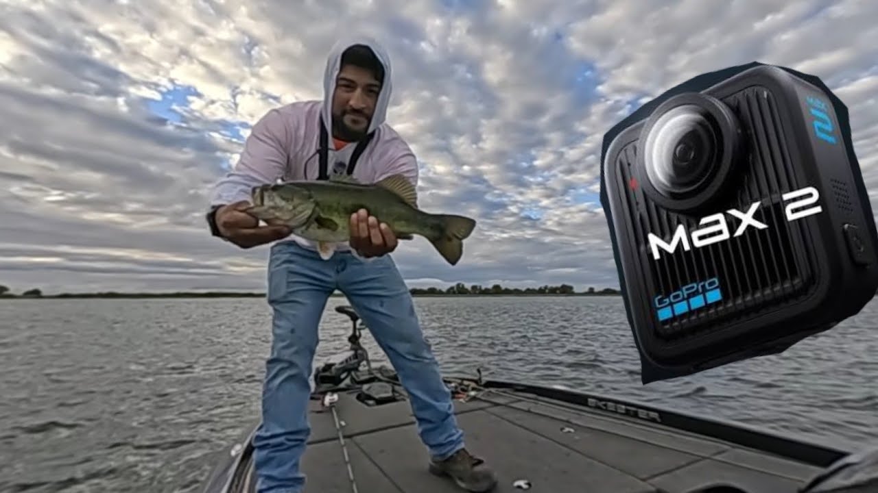 I Went Bass Fishing And Used A GoPro 360 Camera For The First Time