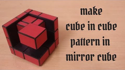 how to make cube in cube pattern in mirror cube.|| mirror cube patterns
