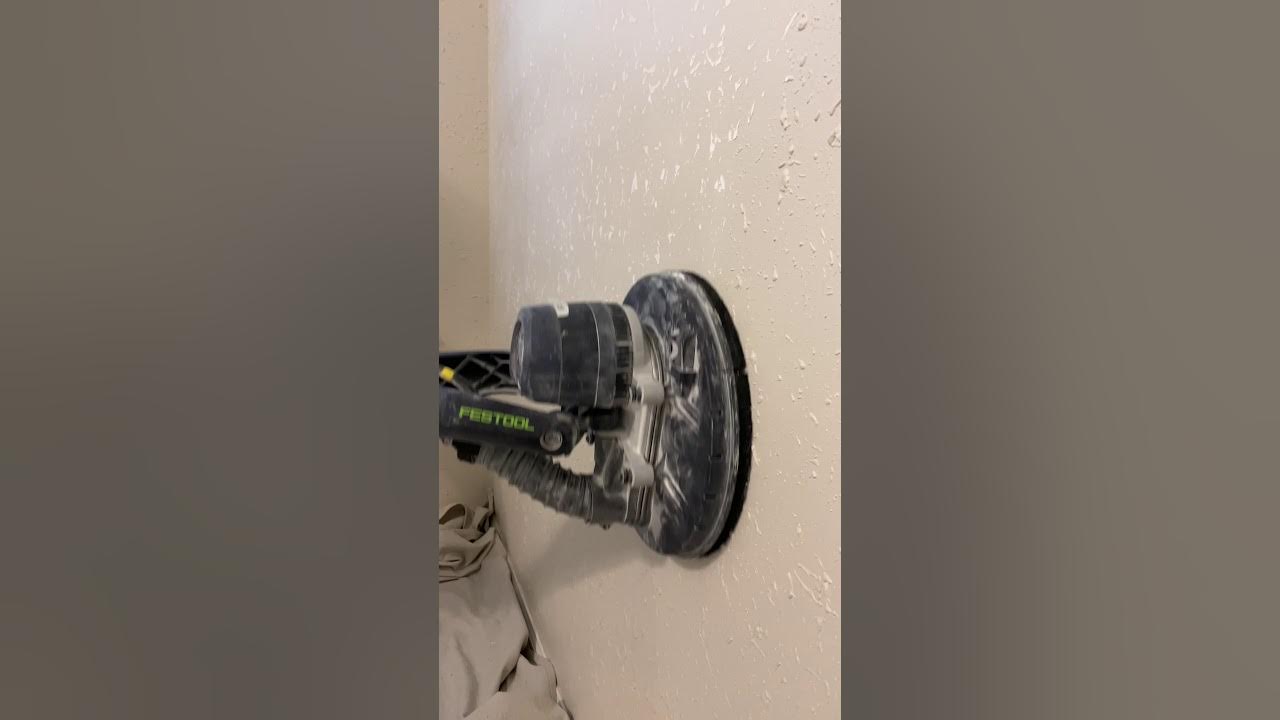 How to remove texture from interior walls using a Festool vacuum
