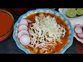 Pozole Rojo con carne de PUERCO