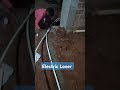 Electric pipe installation in ground.#electric #electronic #electrical