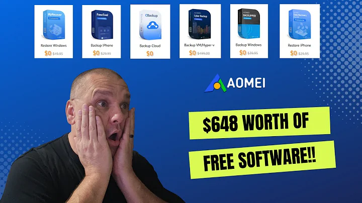 How to get $648 of software for  free - AOMEI Giveaway World Backup Day