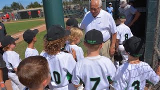 Thousand Oaks Little League 7U All Stars with Tommy Lasorda 2015 All-Star Game www.cathy-byrd.com