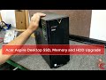 Acer Aspire Desktop M.2 SSD Upgrade, Memory Upgrade & Additional HDD