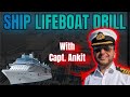 5lifeboat drill on ship by captankit kaushik